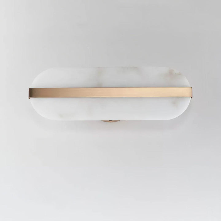 Lång Ellips Alabaster Vägglampa