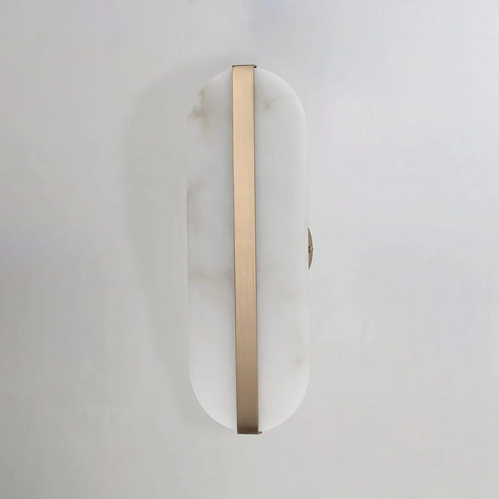 Lång Ellips Alabaster Vägglampa
