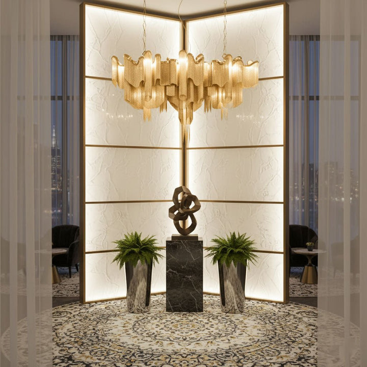 Stream Chain Chandelier