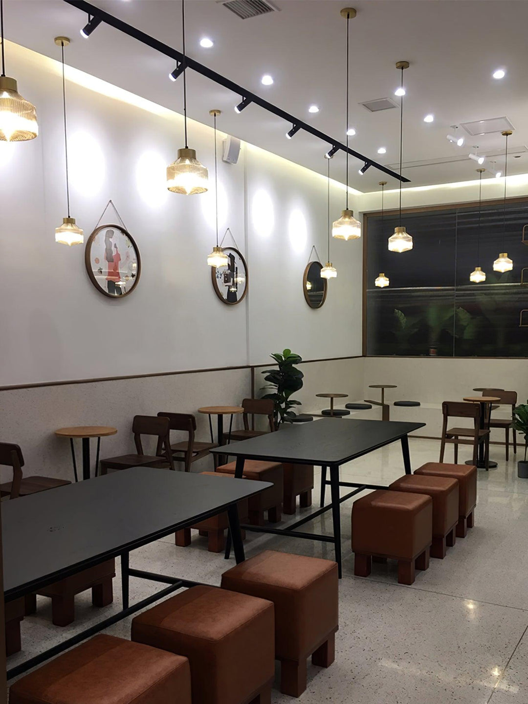 Randig Snurrande Top Pendant Lampa
