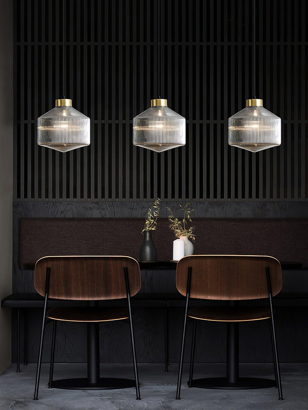 Randig Snurrande Top Pendant Lampa