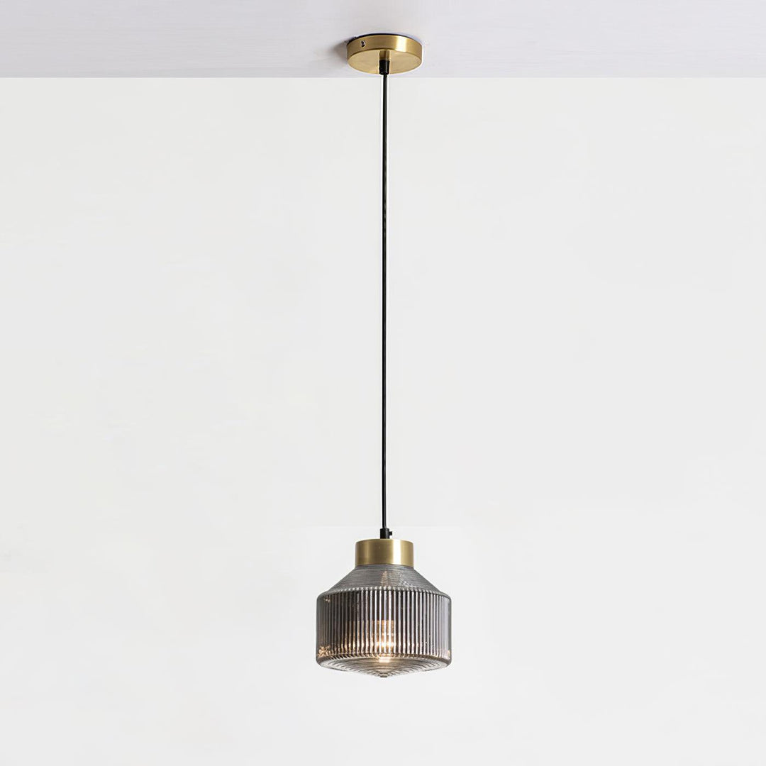 Randig Snurrande Top Pendant Lampa