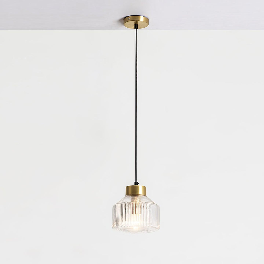 Randig Snurrande Top Pendant Lampa