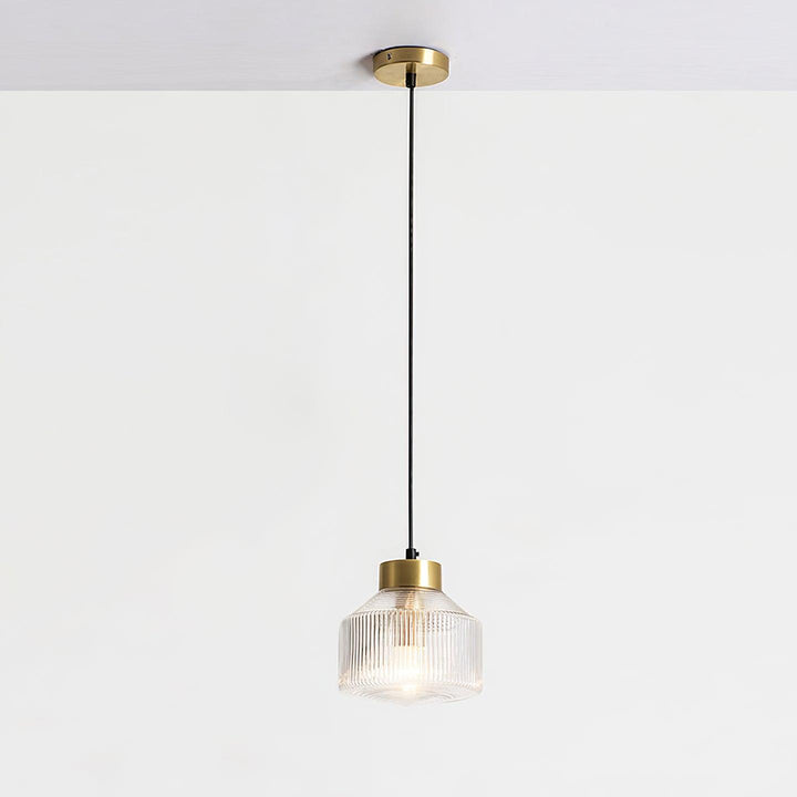 Randig Snurrande Top Pendant Lampa