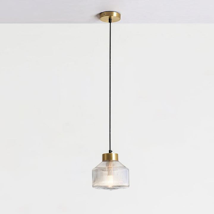Randig Snurrande Top Pendant Lampa