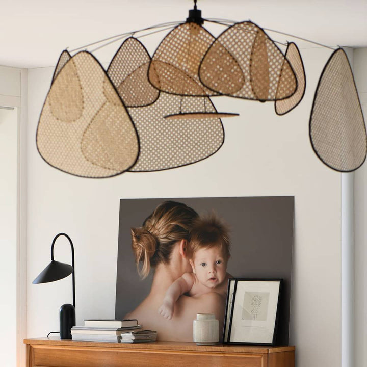 Skärm Cannage Hängande Swag Lampa