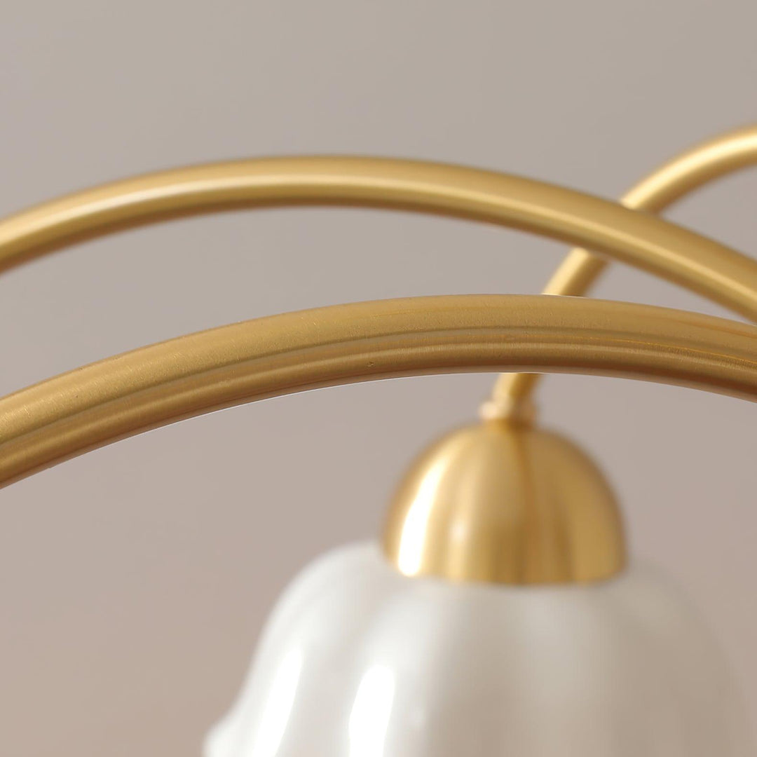 Svensk Modern Guld Kandelaber
