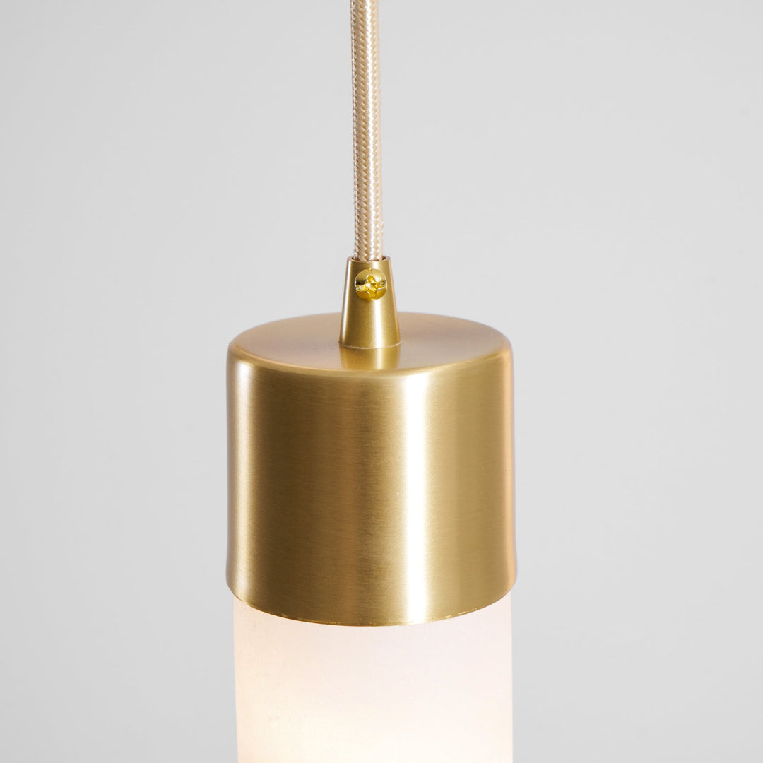 Alabaster Tala Messing Pendellampa