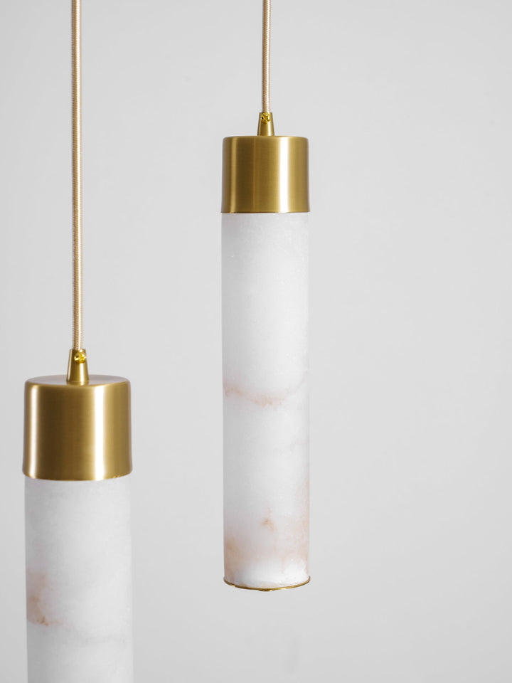 Alabaster Tala Messing Pendellampa