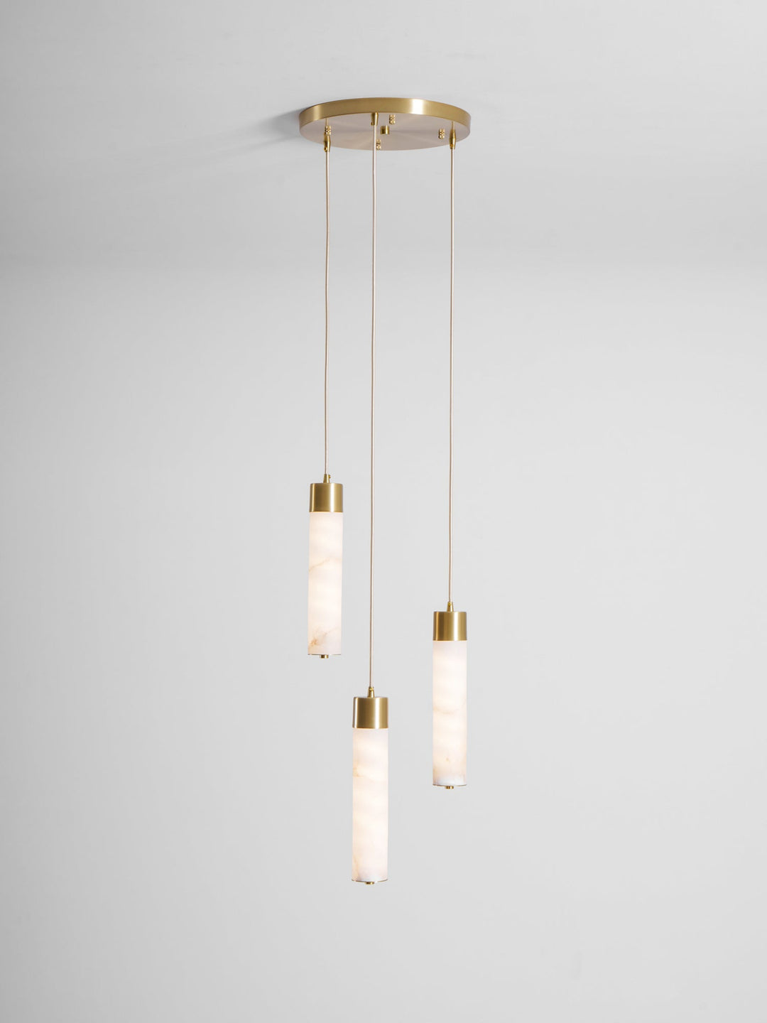 Alabaster Tala Messing Pendellampa