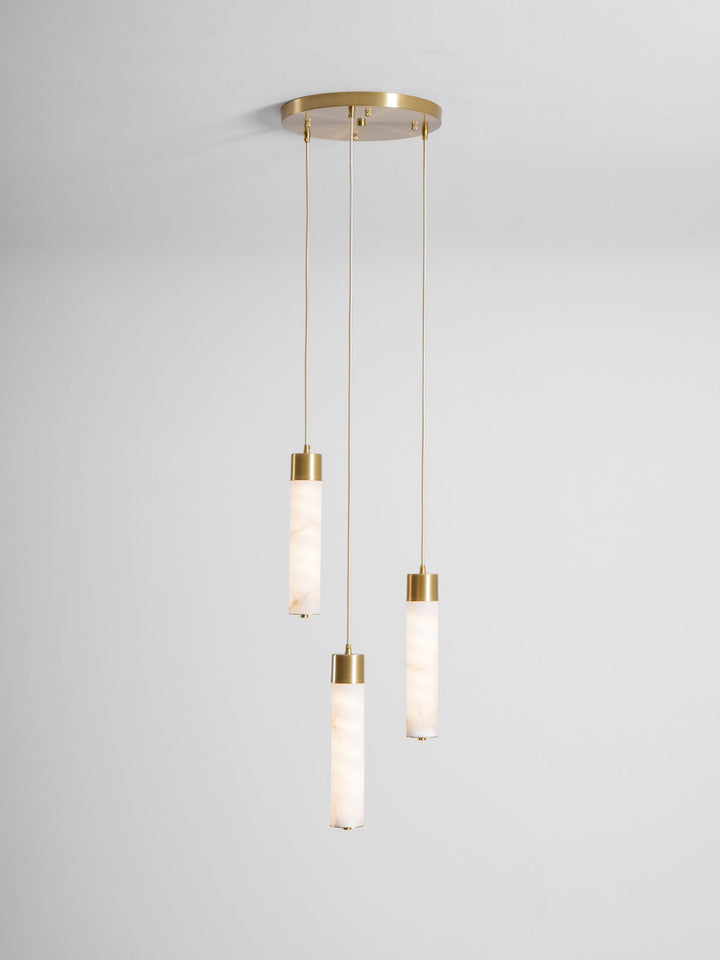 Alabaster Tala Messing Pendellampa