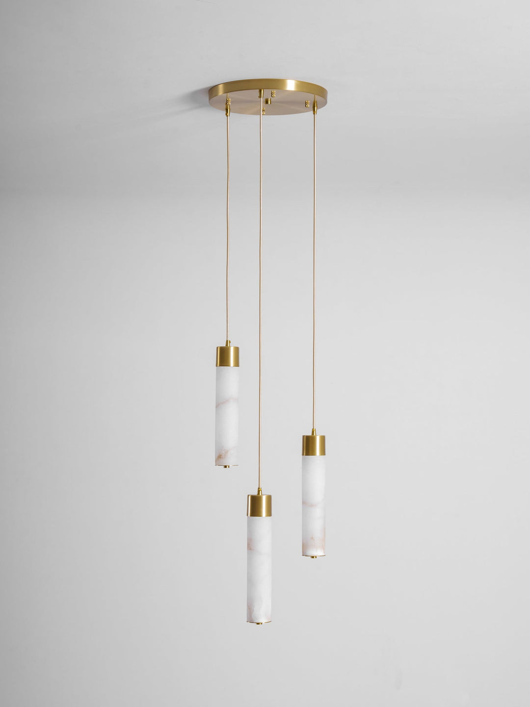 Alabaster Tala Messing Pendellampa