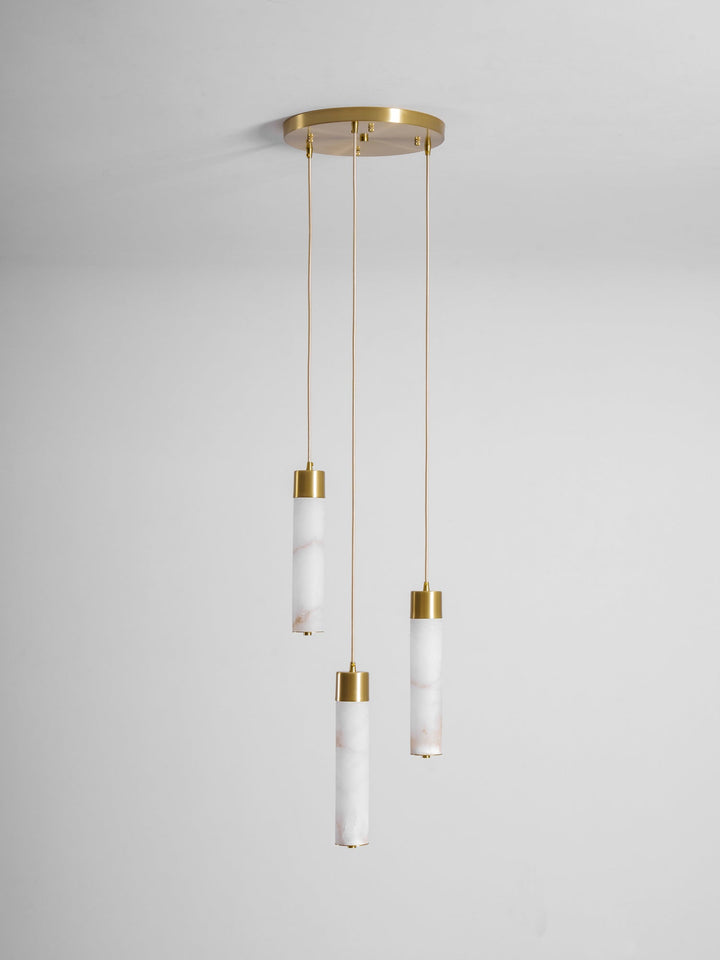 Alabaster Tala Messing Pendellampa