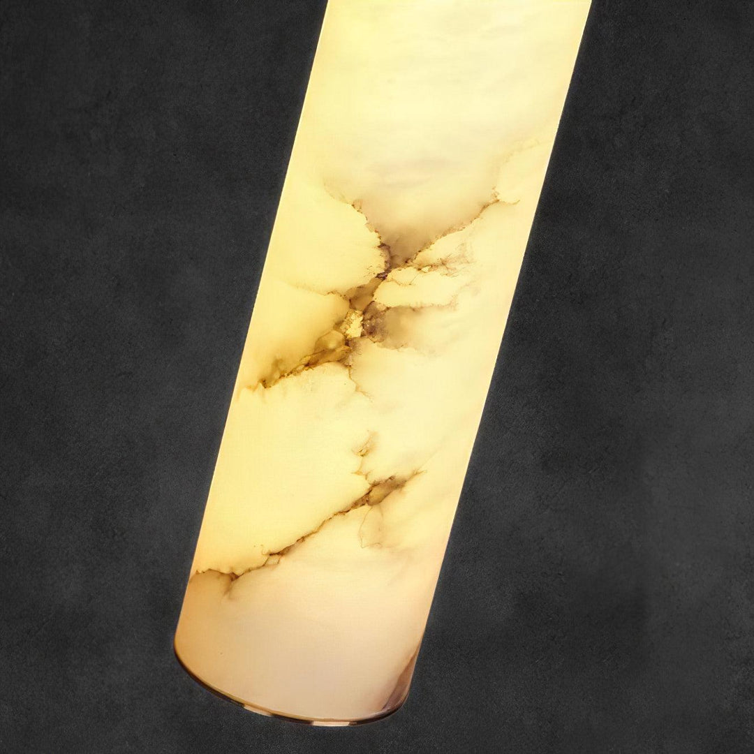 Alabaster Tala Messing Pendellampa