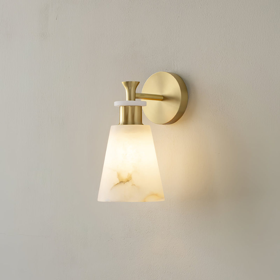 Taperad Alabaster Vägglampa