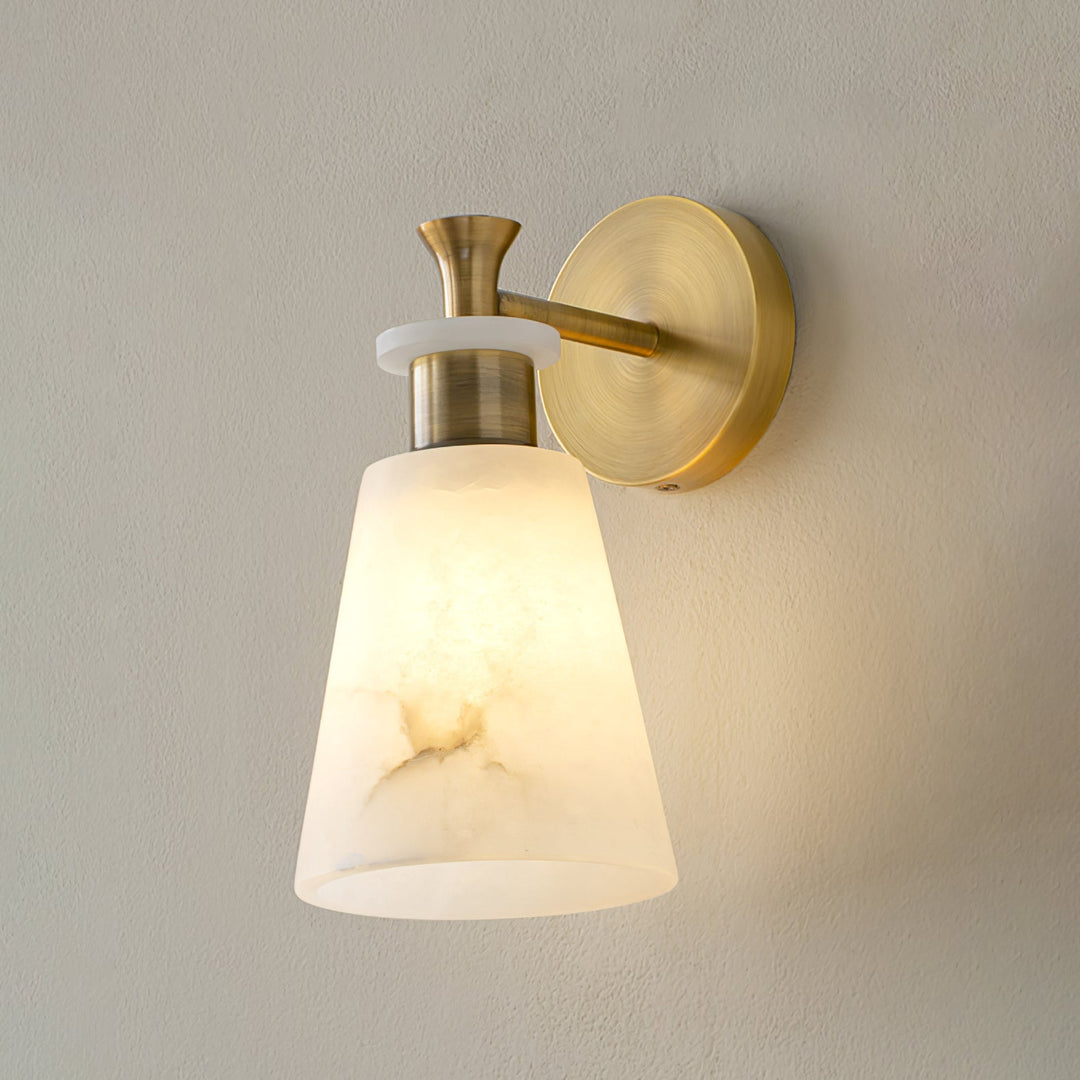 Taperad Alabaster Vägglampa