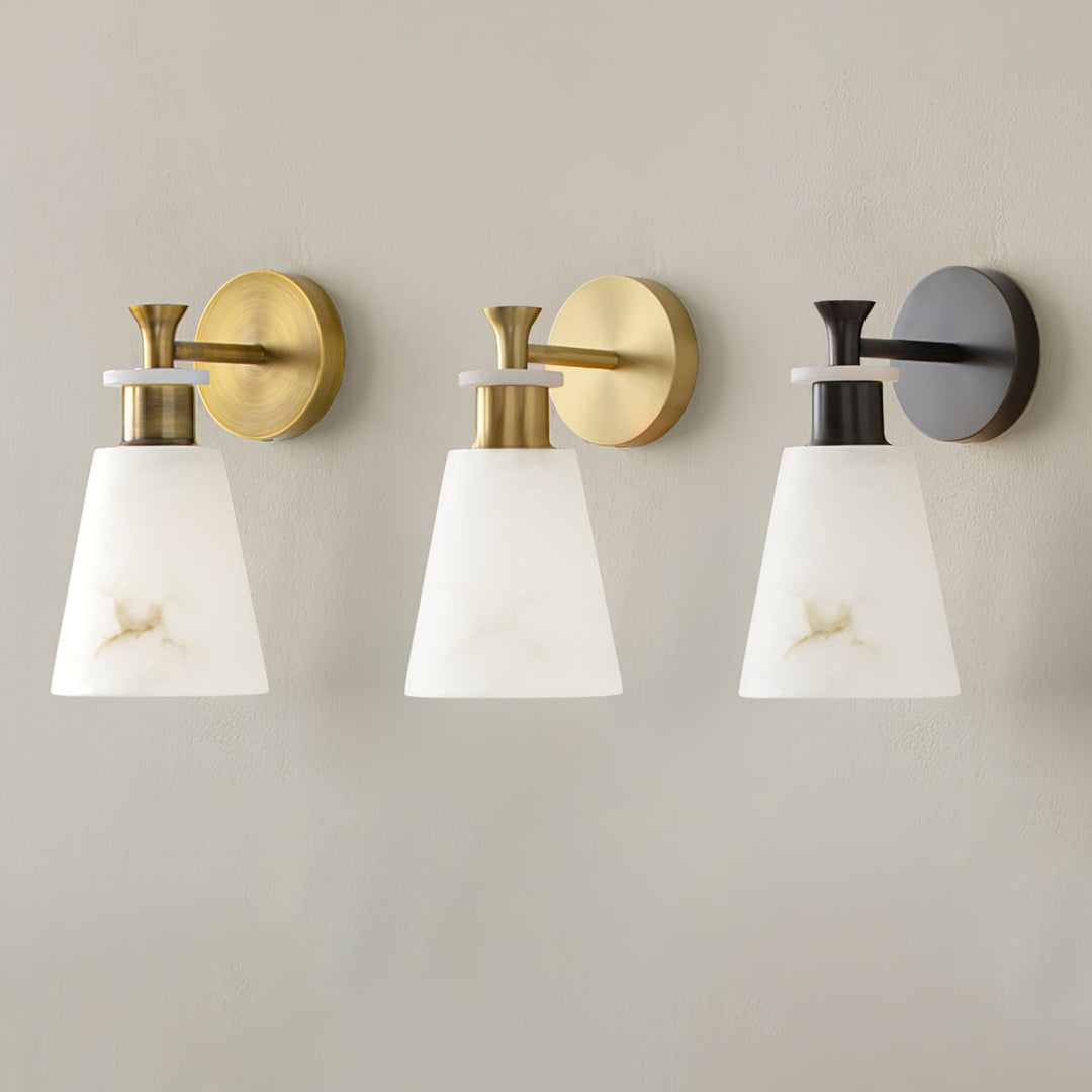 Taperad Alabaster Vägglampa
