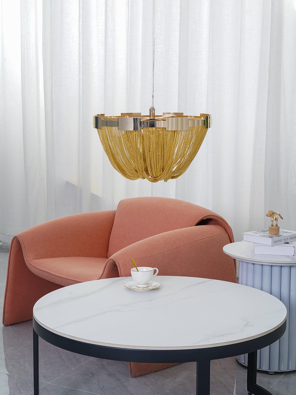 Tassel Aluminiumkedja Taklampa