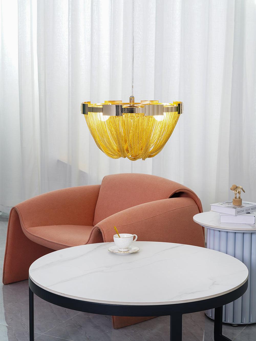 Tassel Aluminiumkedja Taklampa