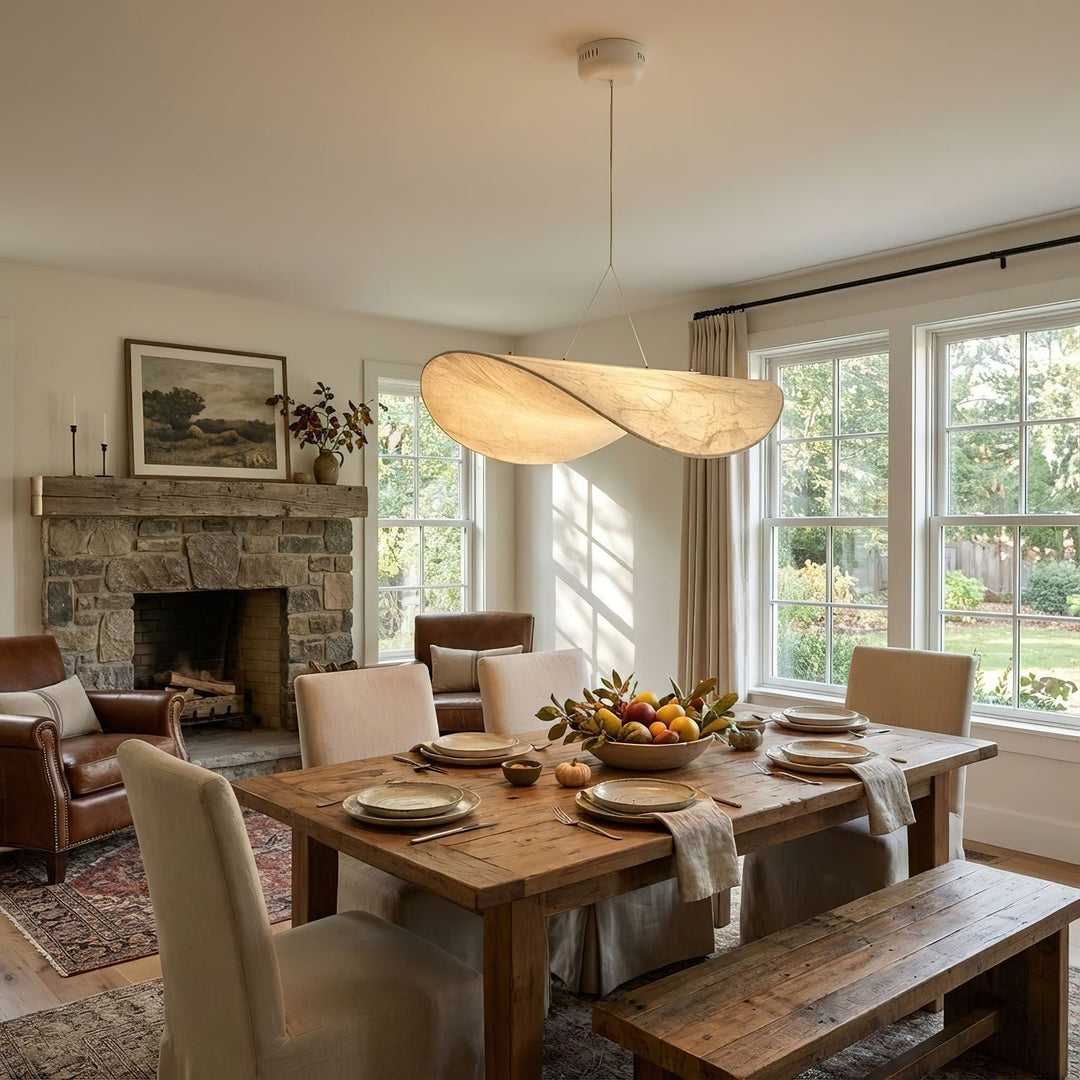 Tense Silk Pendant Light