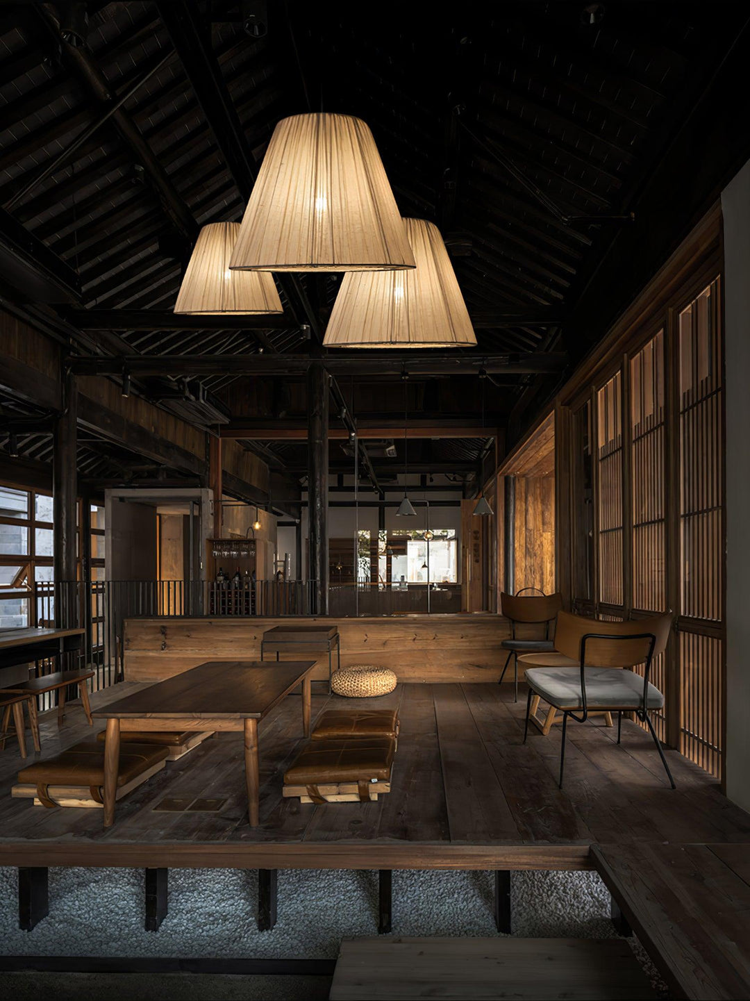 Textil Taper Pendellampa