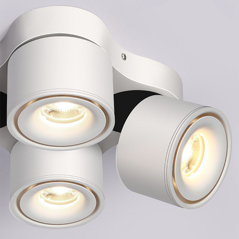 Tre-huvud Rotating Fällbar Taklampa