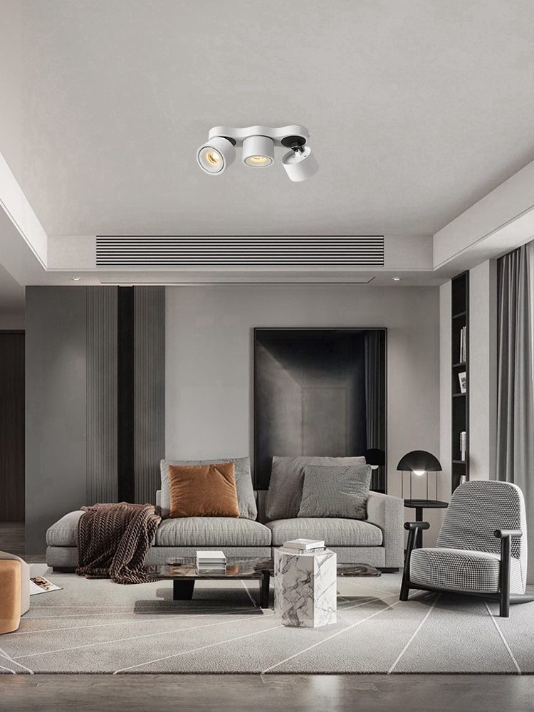 Tre-huvud Rotating Fällbar Taklampa