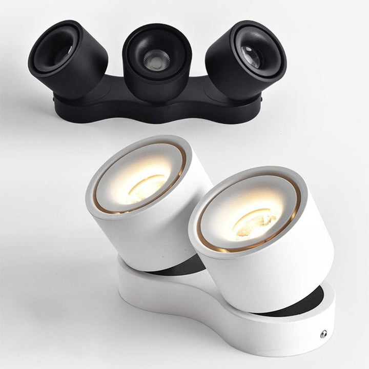 Tre-huvud Rotating Fällbar Taklampa