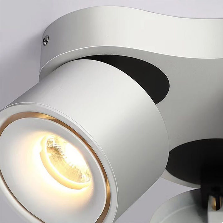 Tre-huvud Rotating Fällbar Taklampa