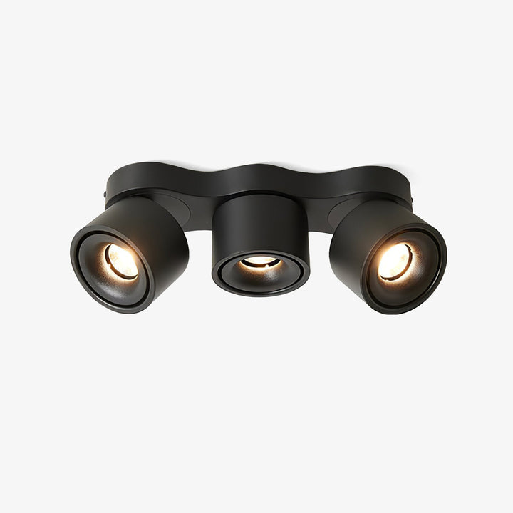 Tre-huvud Rotating Fällbar Taklampa
