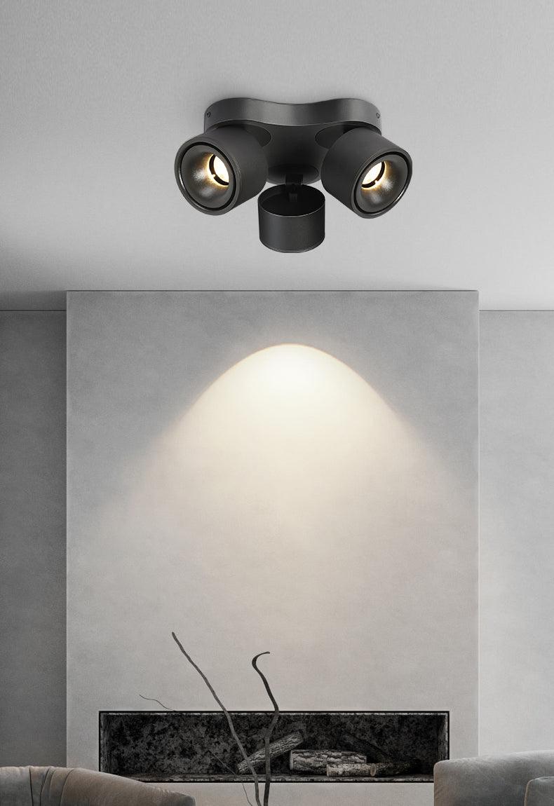 Roterande Fällbar Trehuvudslampa