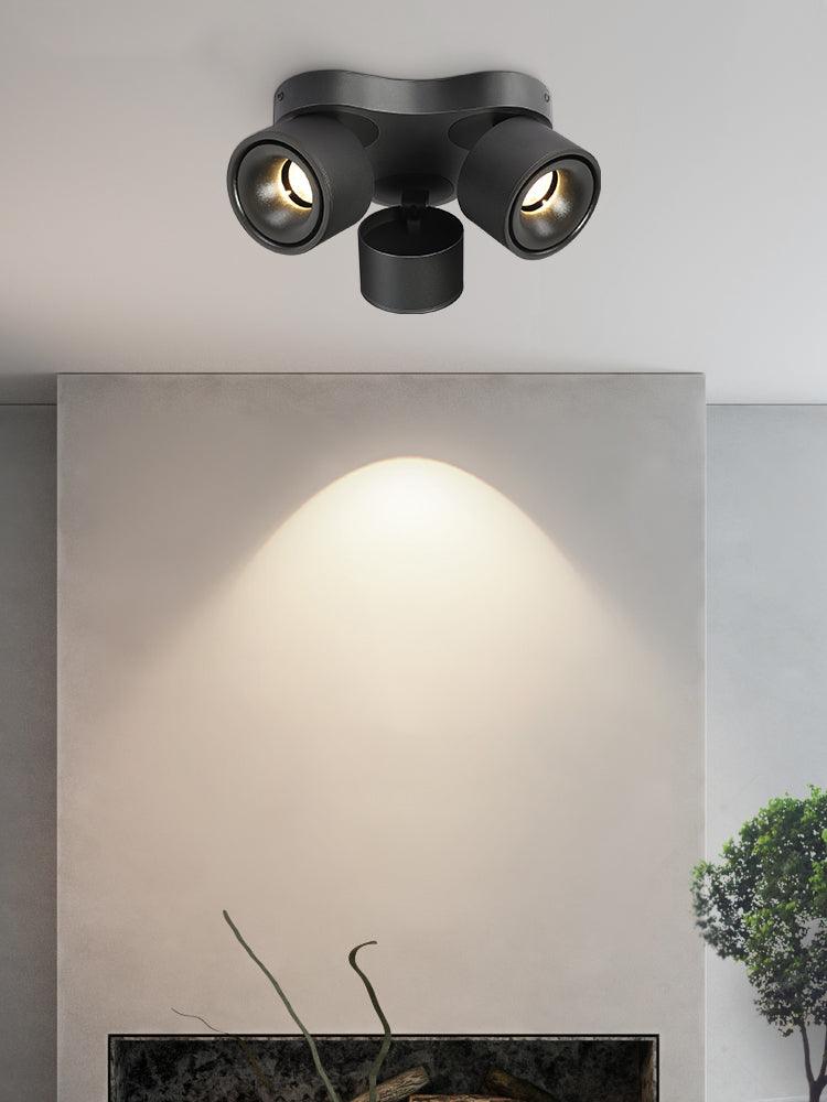 Roterande Fällbar Trehuvudslampa