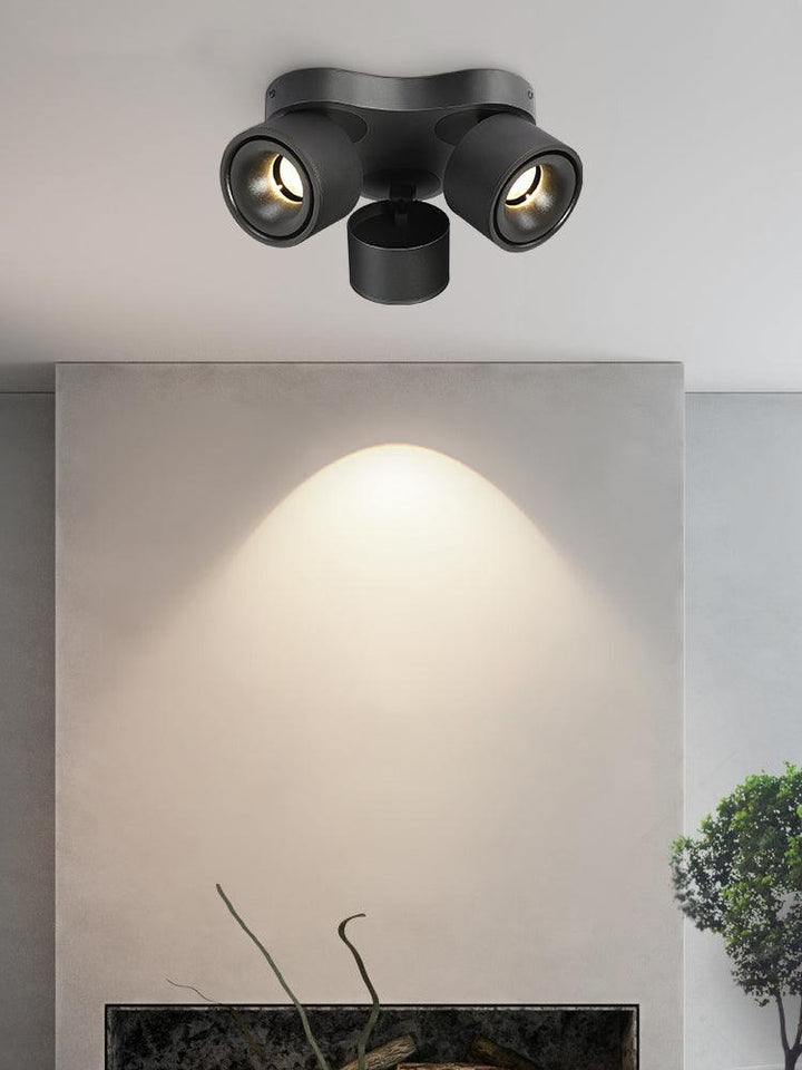 Roterande Fällbar Trehuvudslampa