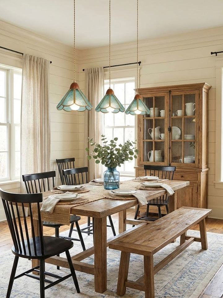 Tiffany Fönsterglas Pendellampa