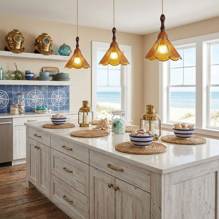 Tiffany Fönsterglas Pendellampa