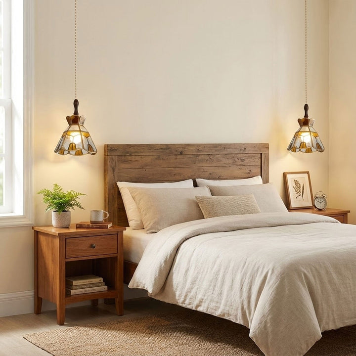 Tiffany Fönsterglas Pendellampa