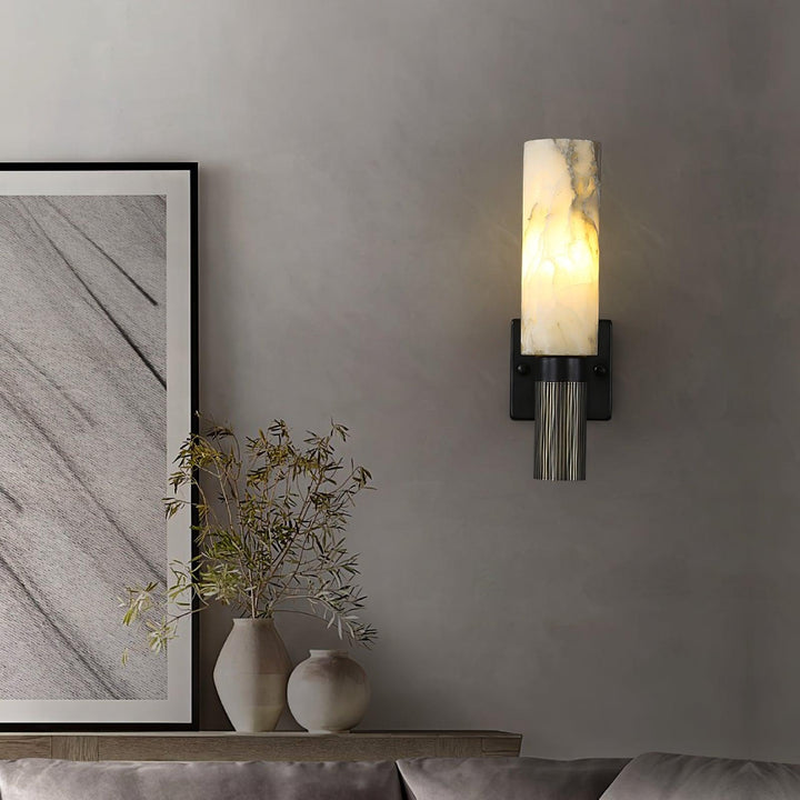 Fackla Alabaster Vägglampa