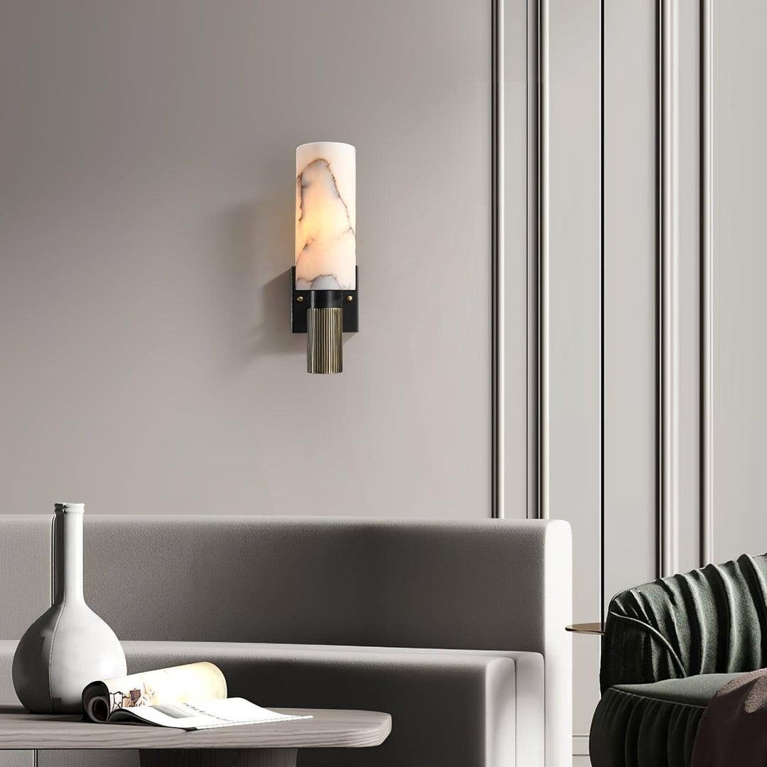 Fackla Alabaster Vägglampa