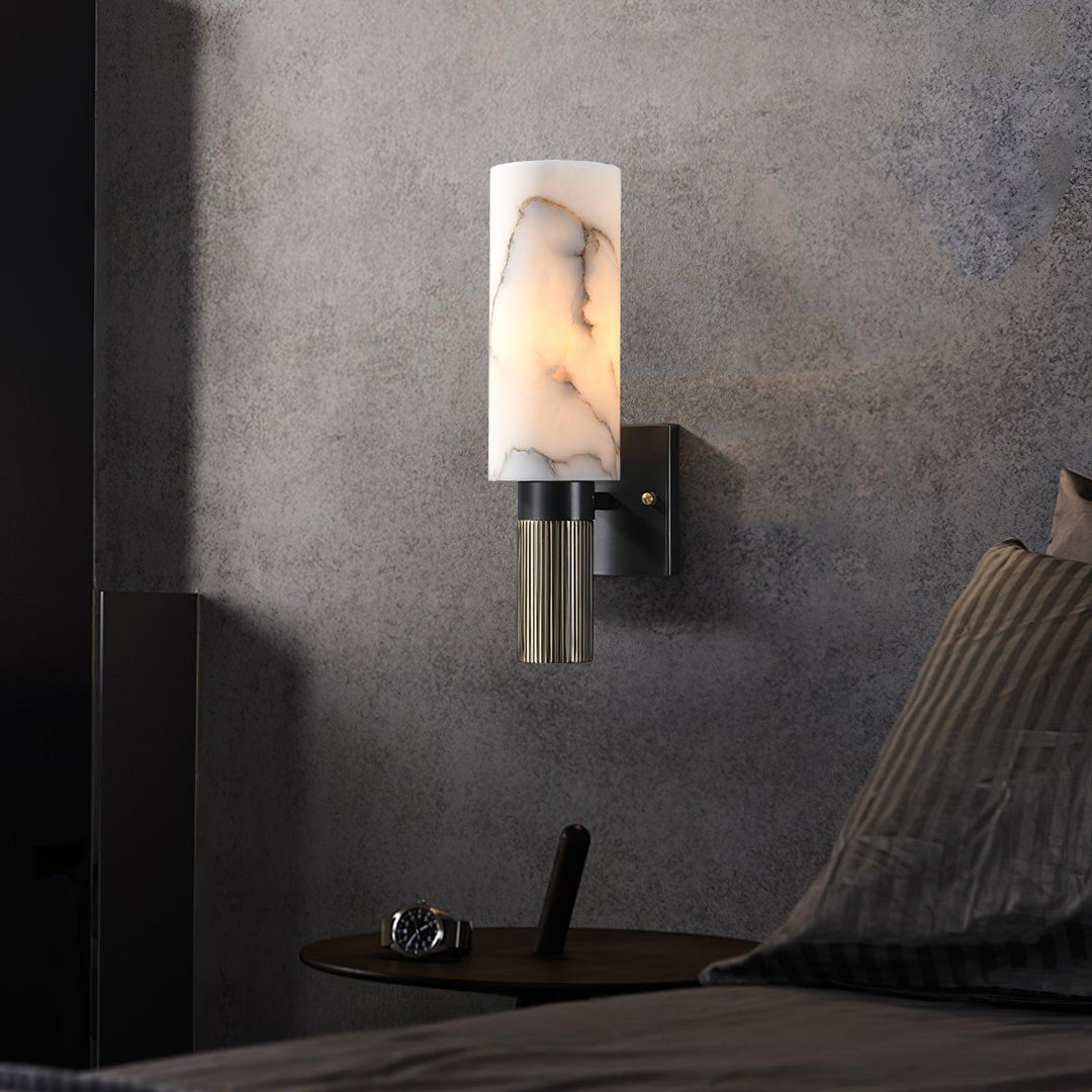 Fackla Alabaster Vägglampa