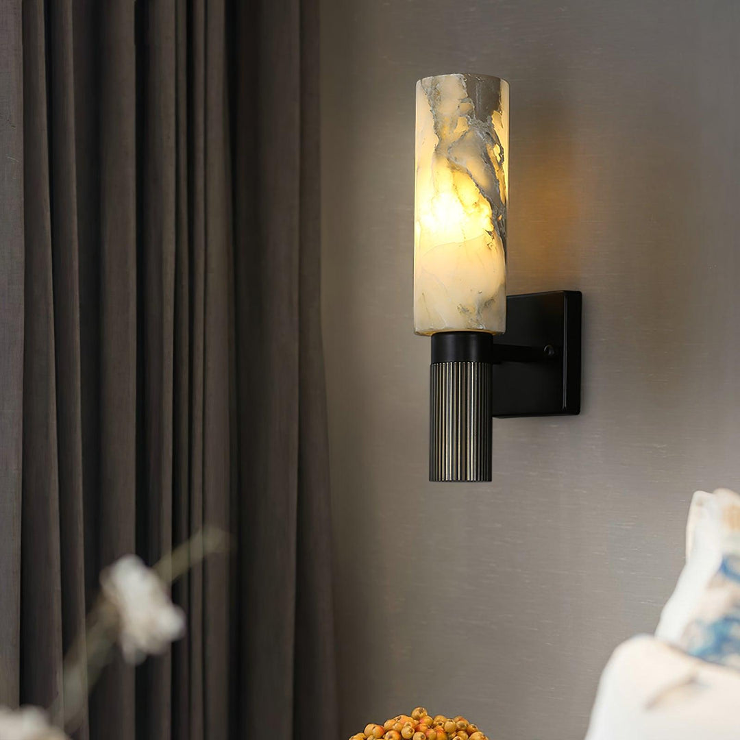Fackla Alabaster Vägglampa