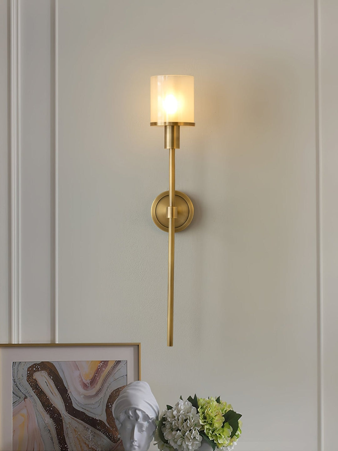 Tracie Classic Alabaster Vägglampa