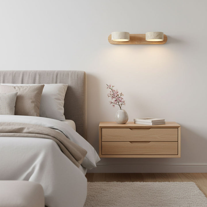 Travertine Duo Vägglampa