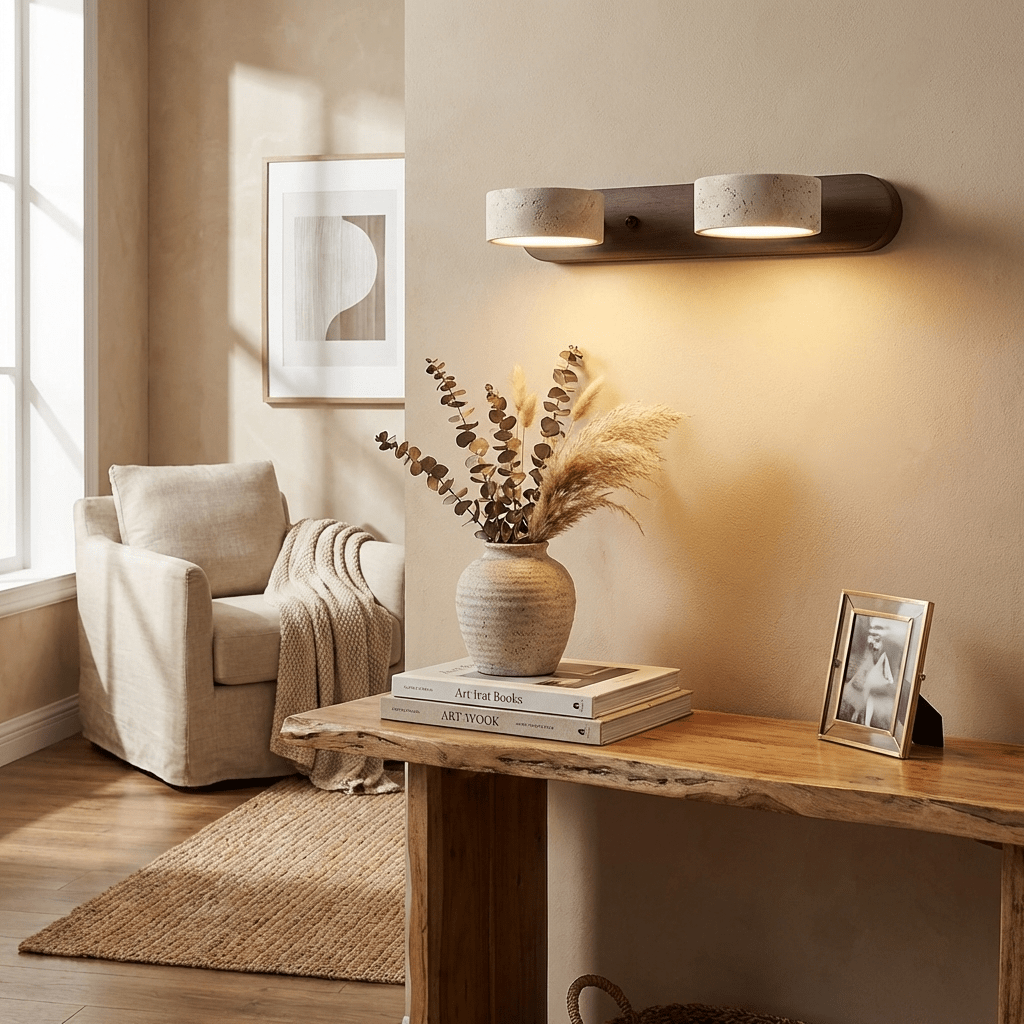 Travertine Duo Vägglampa