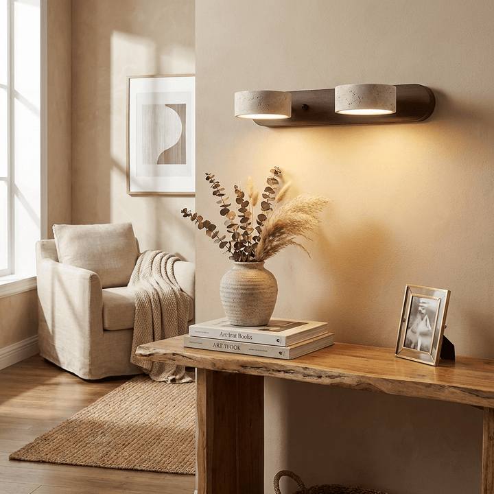 Travertine Duo Vägglampa