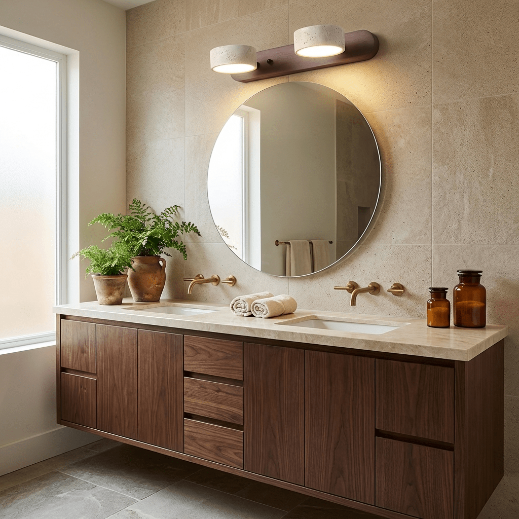 Travertine Duo Vägglampa