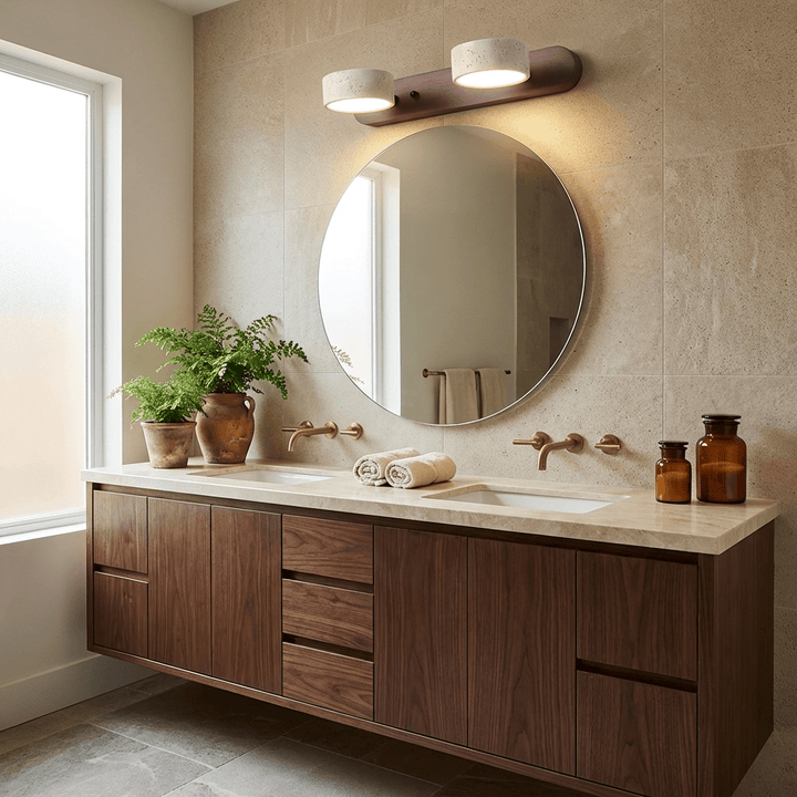 Travertine Duo Vägglampa