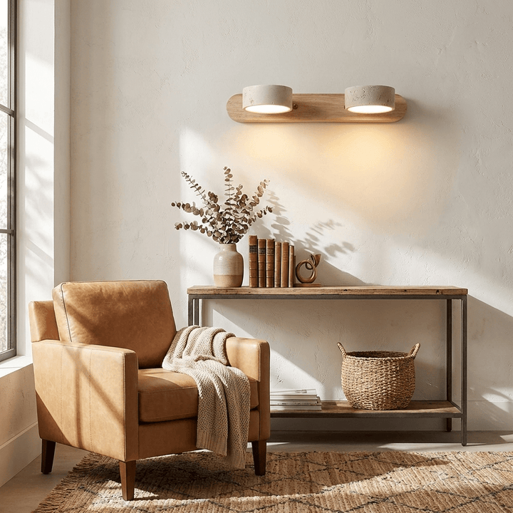 Travertine Duo Vägglampa