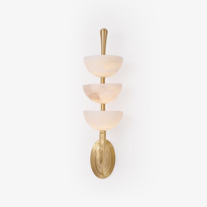 Triple Alabaster Vägglampa