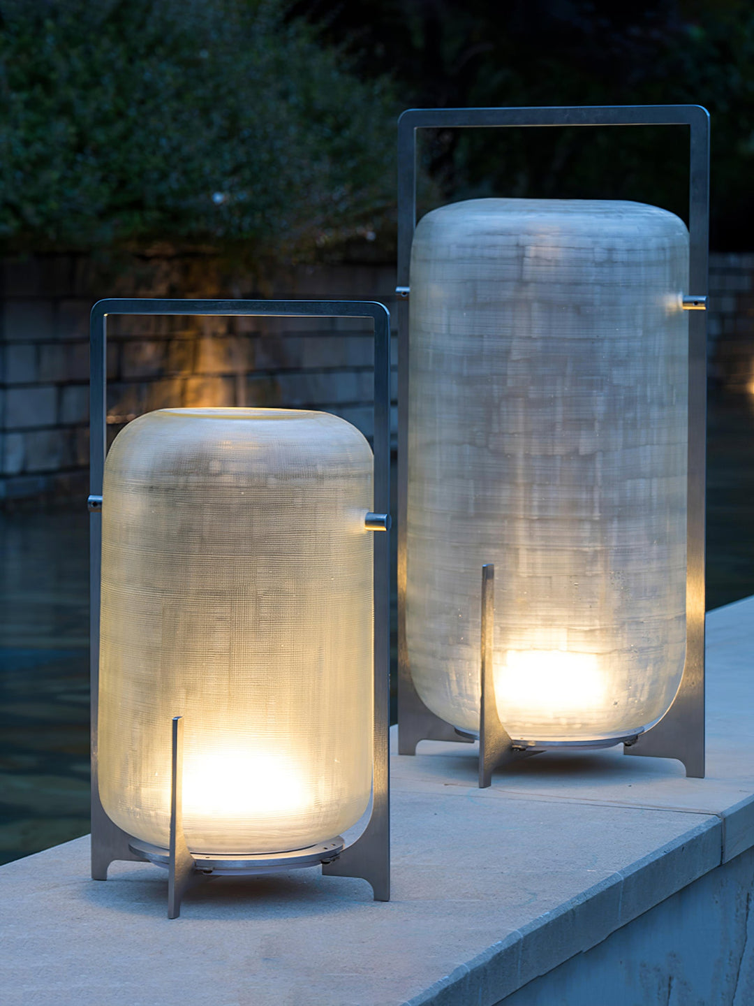 Stål Skymningslyktor Bordslampa