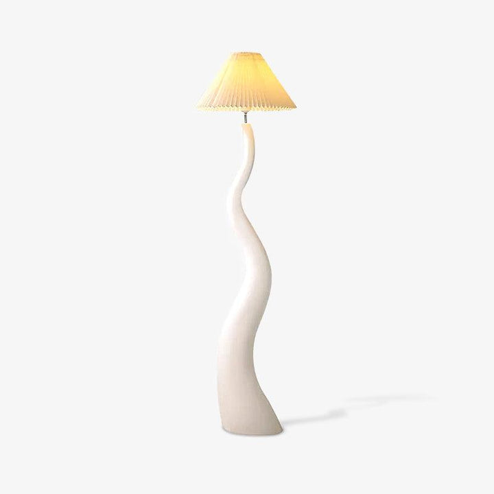 Vridna Plisserad Golvlampa